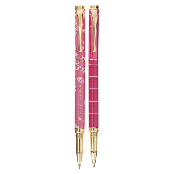 Be Still and Know Pink Plaid Pen Set - Psalm 46:10
