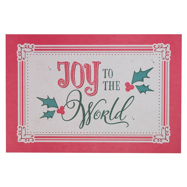 Joy To The World Paper Placemat Set - KI Gifts Christian Supplies
