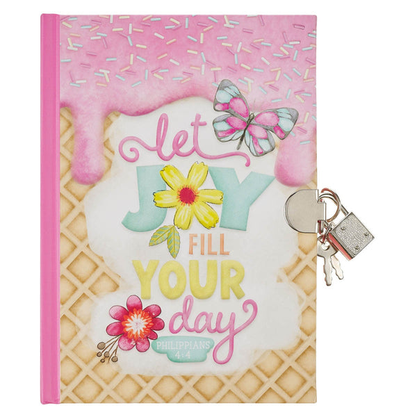 Let Joy Fill Your Day Secret Diary - Philippians 4:4 - KI Gifts Christian Supplies
