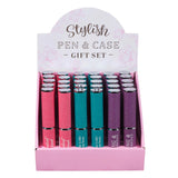 Stylish Pen & Case Sets 10 x 3 Designs - ORDER IN 30'S