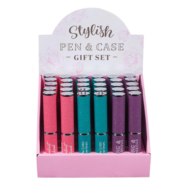 Stylish Pen & Case Sets 10 x 3 Designs - ORDER IN 30'S