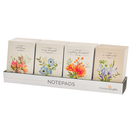 Everything Beautiful Orange Floral Notepad - Ecclesiastes 3:11