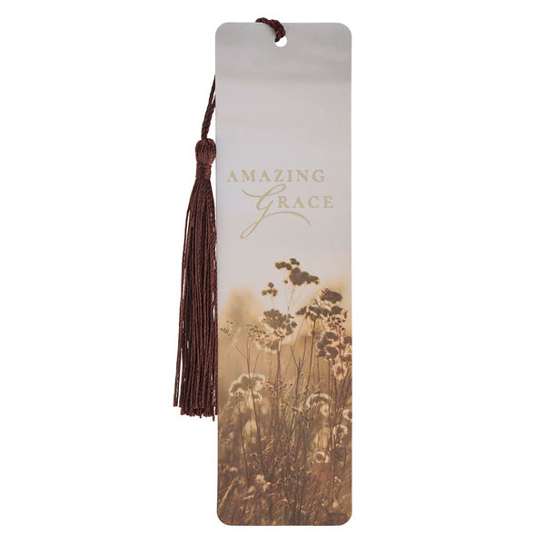 Amazing Grace Wildflower Bookmark with Tassel - Isaiah 53:5 ( ORDER IN 6'S )