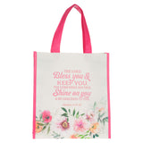Bless You and Keep You Non-Woven Coated Tote Bag