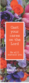 Verse mark - Cast your cares ( ORDER IN 6'S )
