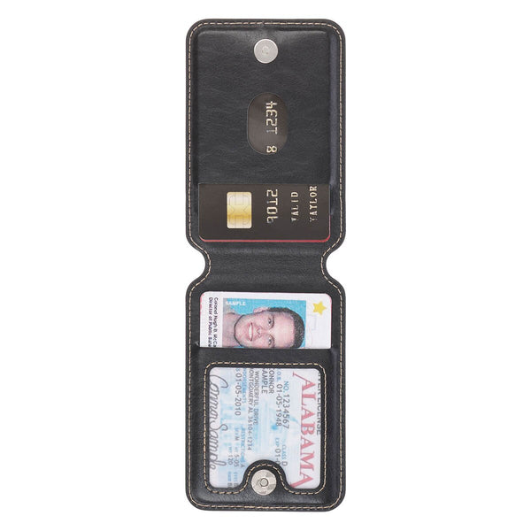 Cross Black Faux Leather Phone Wallet with Stand