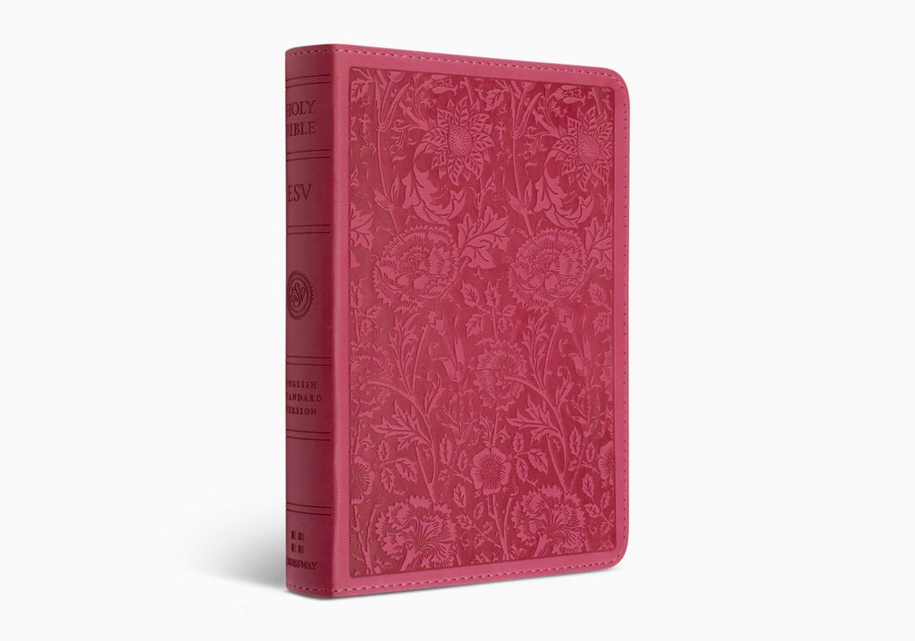 ESV Large Print Compact Bible ( TruTone, Berry, Floral Design )
