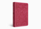 ESV Large Print Compact Bible ( TruTone, Berry, Floral Design )