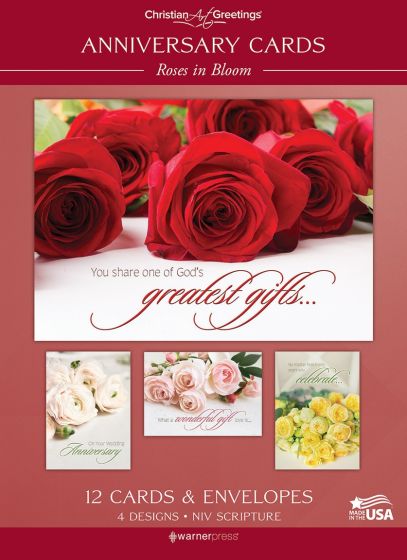 Boxed Cards - Anniversary - Roses in Bloom