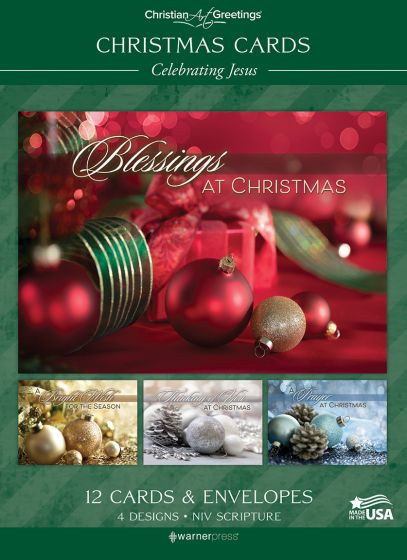 Boxed Cards -Christmas—Celebrating Jesus; 12 Cards with NIV Scripture—Assorted Boxed Greeting Cards