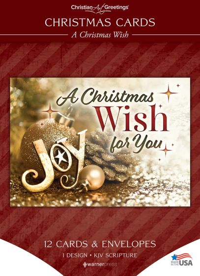 Boxed Card -Christmas Cards - Country Christmas - 12 Cards with KJV Scripture - Assorted Boxed Greeting Cards