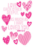 Large Poster - Love each other Deeply