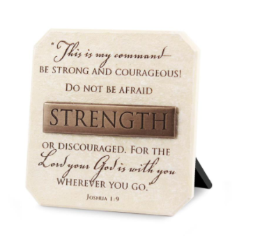 Small Stacked Wood Desktop Plaque - Our Family Will