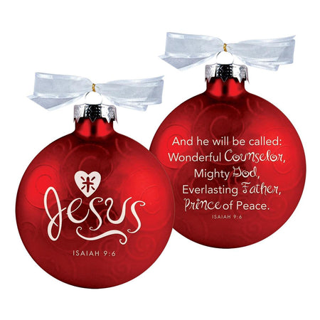 CHRISTMAS ORNAMENT PEACE CROSS 4.5"