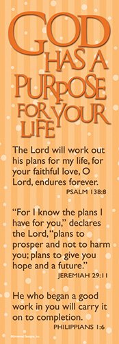Bookmark - God Has A Purpose (Pack of 10)