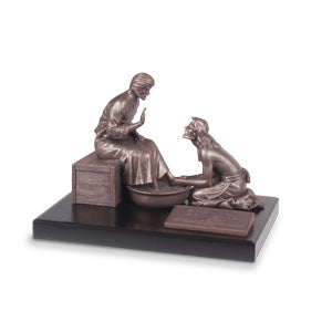 SCULPTURE OF FAITH HE GUIDES BOAT 5.25"H