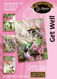 Get Well Card Assortment - Floral (12 Boxed Cards)