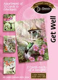 Get Well Card Assortment - Floral (12 Boxed Cards)