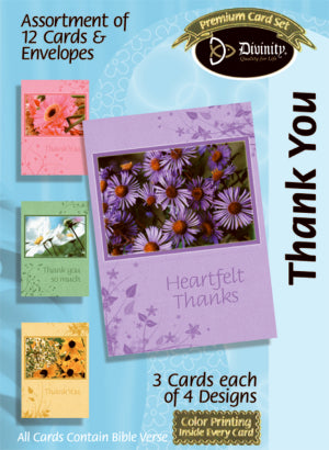 Boxed Card / Thank You.Heartfelt Thanks