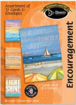 Encouragement, Beachy Boards (12 Boxed Cards)