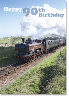 Happy 90th Birthday - Steam Train (order in 6)