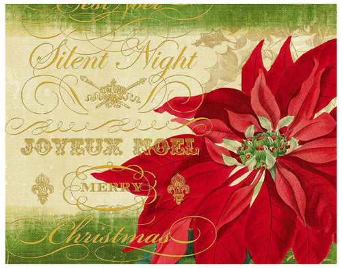 Boxed Christmas Cards: Deluxe Linen Tina Higgins - Set Of 18