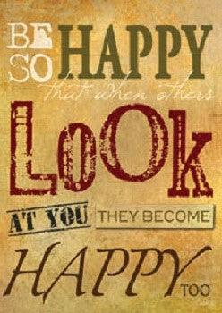 Greeting Card - Pack of 6 Thinking of You - Be So Happy Word