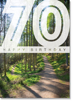 Happy Birthday :Woodland Paths 70th (order in 6)