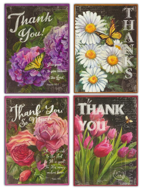 Thank You Card Assortment - Pretty Birds (12 Boxed Cards)