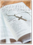 First Communion - Bible and Silver Cross