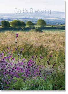God's Blessing - Fields And Misty Hills