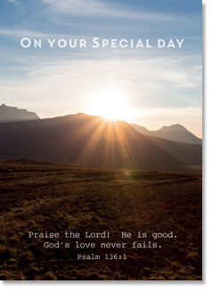 Special Day - Sunburst Over Mountains