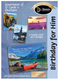 Birthday for Him - Nature (12 Boxed Cards)