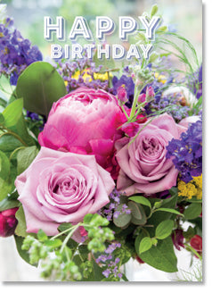 Rose and paeonies bouquet