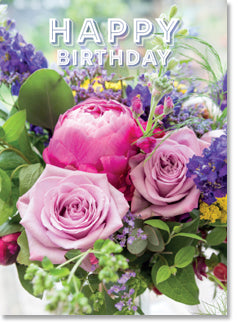 Happy Birthday -   Blue Hydrangea