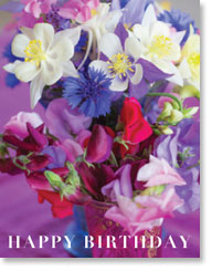 Happy Birthday - Sweet Pea Posy