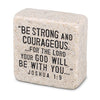 Cast Stone Plaque Scripture Stone - Strength
