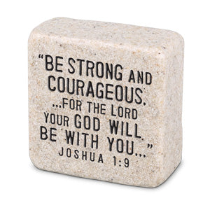 Cast Stone Plaque Scripture Stone - Blessed