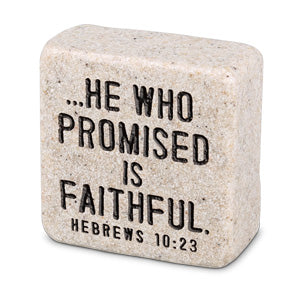 Scripture Stone - Faithful