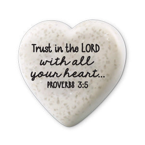 Scripture Stone Hearts of Hope: Trust