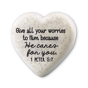 Scripture Stone Hearts of Hope: Joy And Peace