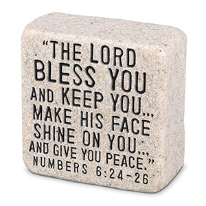 Cast Stone Plaque Scripture Stone - Peace