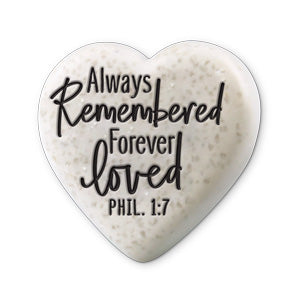 Scripture Stone Hearts of Hope: With God