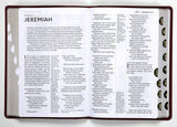 NKJV Reference Bible Giant Print Burgundy Indexed (Red Letter Edition)