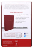NKJV Reference Bible Giant Print Burgundy Indexed (Red Letter Edition)