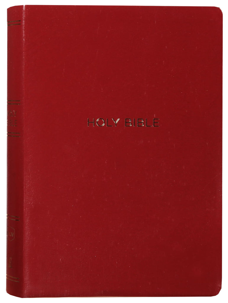 NKJV Reference Bible Giant Print Burgundy Indexed (Red Letter Edition)