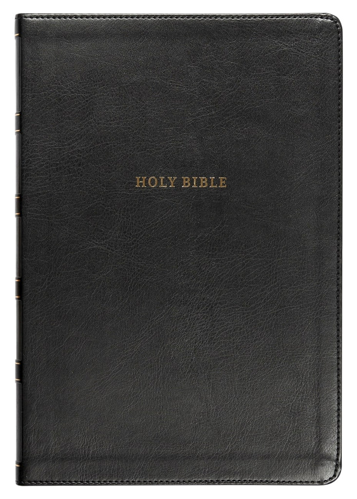 NKJV Reference Bible Super Giant Print Black Thumb Index (Red Letter Edition)