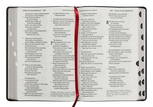 NKJV Reference Bible Super Giant Print Black Thumb Index (Red Letter Edition)