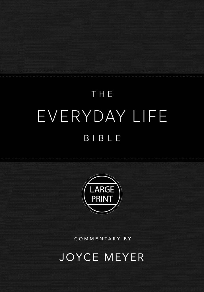 Amplified The Everyday Life Bible Large Print Black (Black Letter Edition)