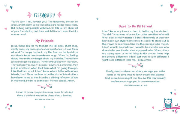180 Prayers for a Courageous Girl : Quiet-Time Inspiration and Encouragement